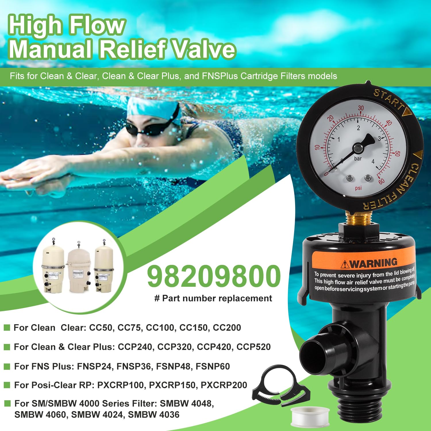 Tête De Valve Pour Filtre De Piscine HAYWARD, 6 GPM, . - Pools & Spas