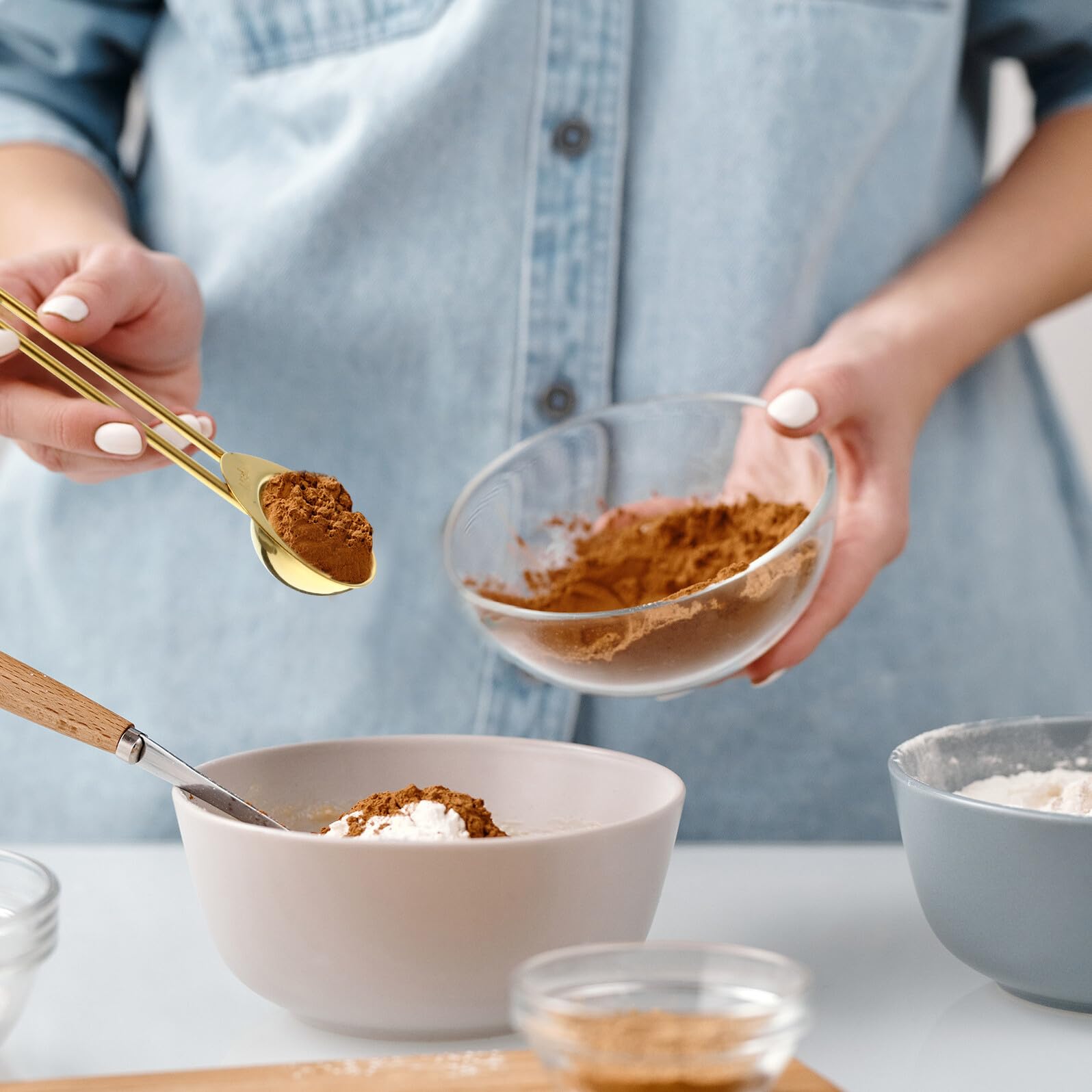 Cuillère Doseuse 9 Pièces en Acier Inoxydable Cuisine
