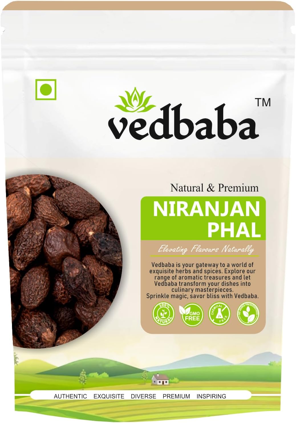 Ved Baba Niranjan Phal | Sterculia Lychnophora | Malva Nuts (100 G)