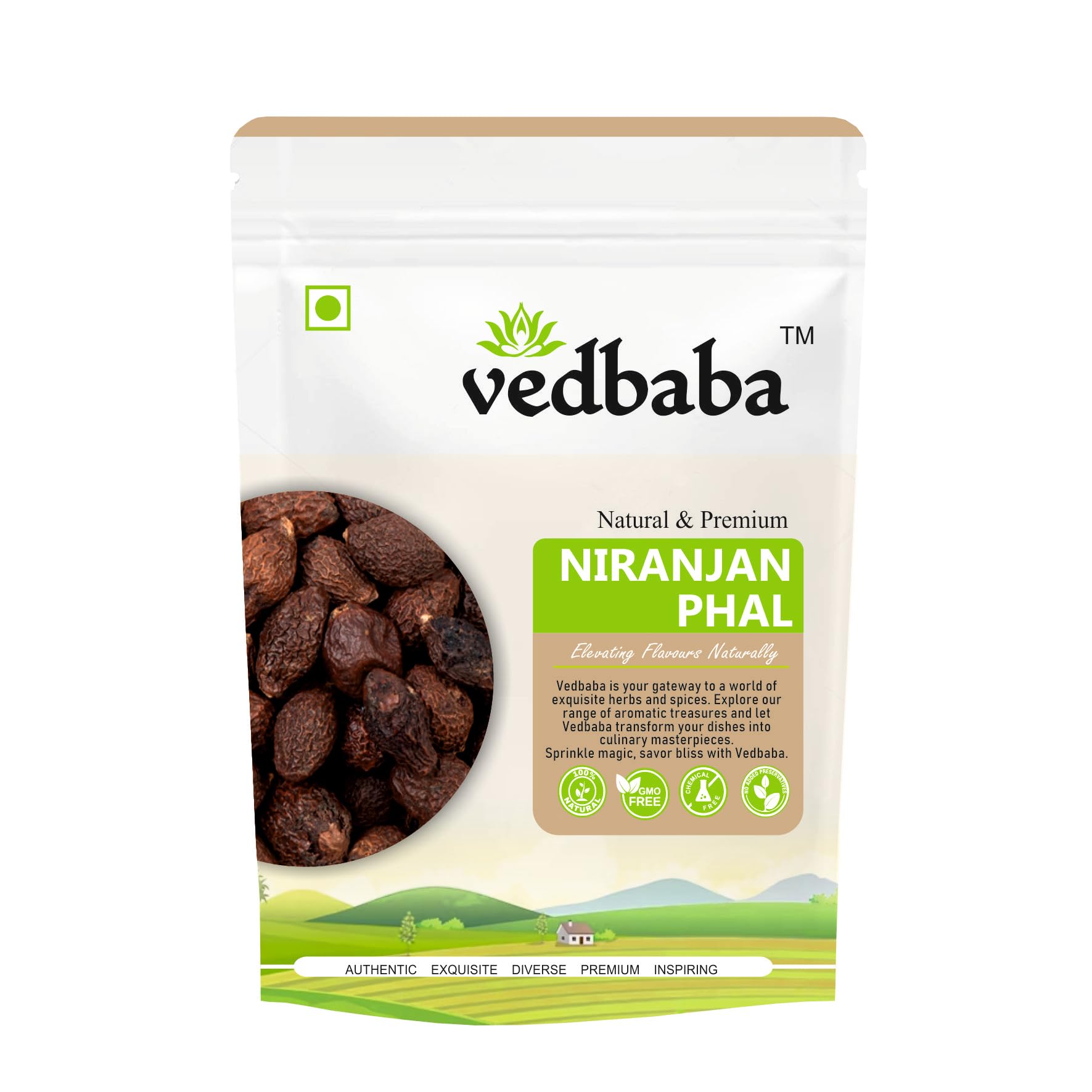 Ved Baba Niranjan Phal | Sterculia Lychnophora | Malva Nuts (100 G)