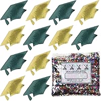 Vista 26 de Confeti Grad Cap Negro, Púrpura Combo - 2 bolsas de media onza (1 oz) (8400/8412)