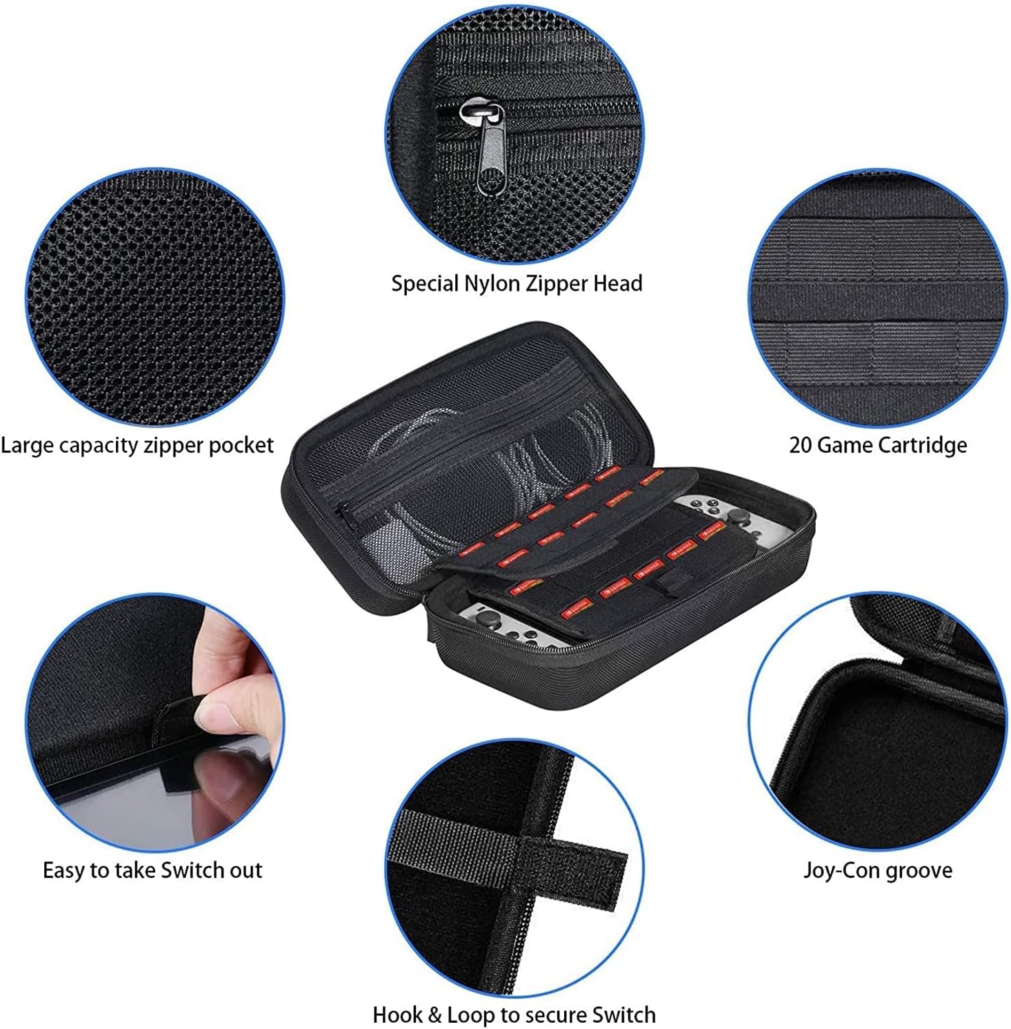 Exclusive Discount 90% Price HEYSTOP Switch Carrying Case Compatible with Nintendo Switch, Portable Travel Case with Screen Protector, 6Thumb Caps and PlayStand, Case for Nintendo Switch Accessories and Games, (Red/White) Black Friday Clearance HEYSTOP Switch Carrying Case Compatible with Nintendo Switch, Portable Travel Case with Screen Protector, 6Thumb Caps and PlayStand, Case for Nintendo Switch Accessories and Games, (Red/White)