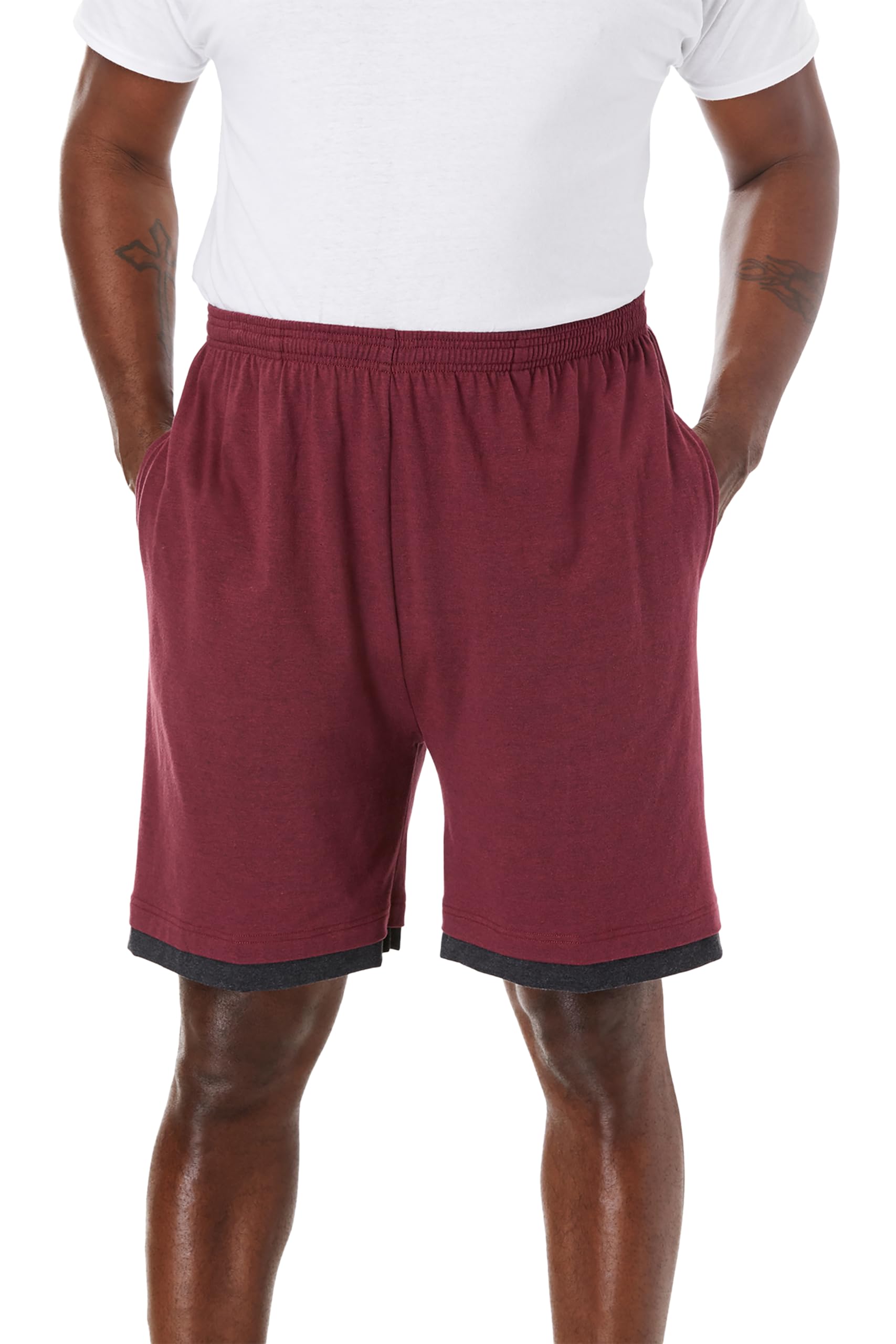 KingSize Men's Big & Tall Hang-Down Lightweight Jersey Shorts