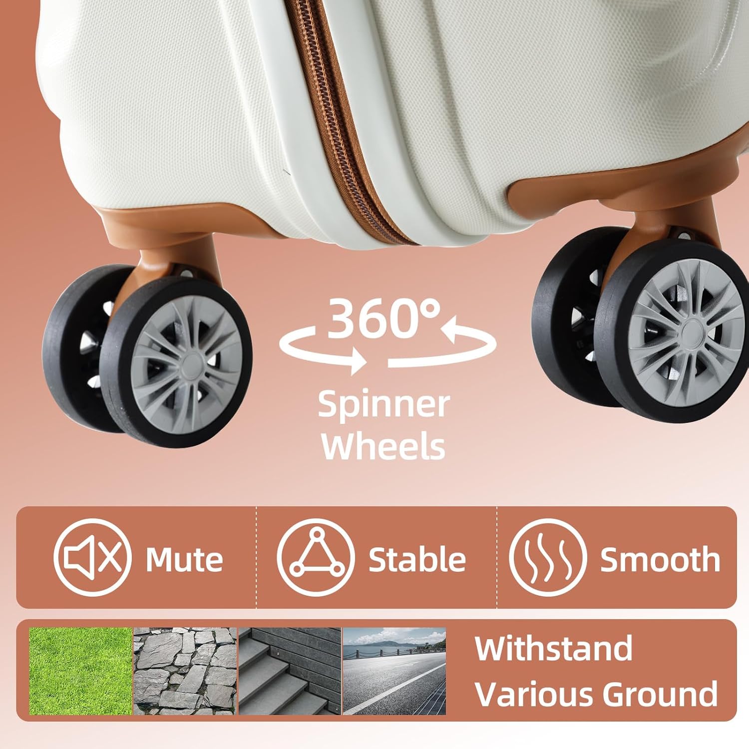 Luggage Set 5 Piece Luggage Set carry on luggage with wheels for Travel