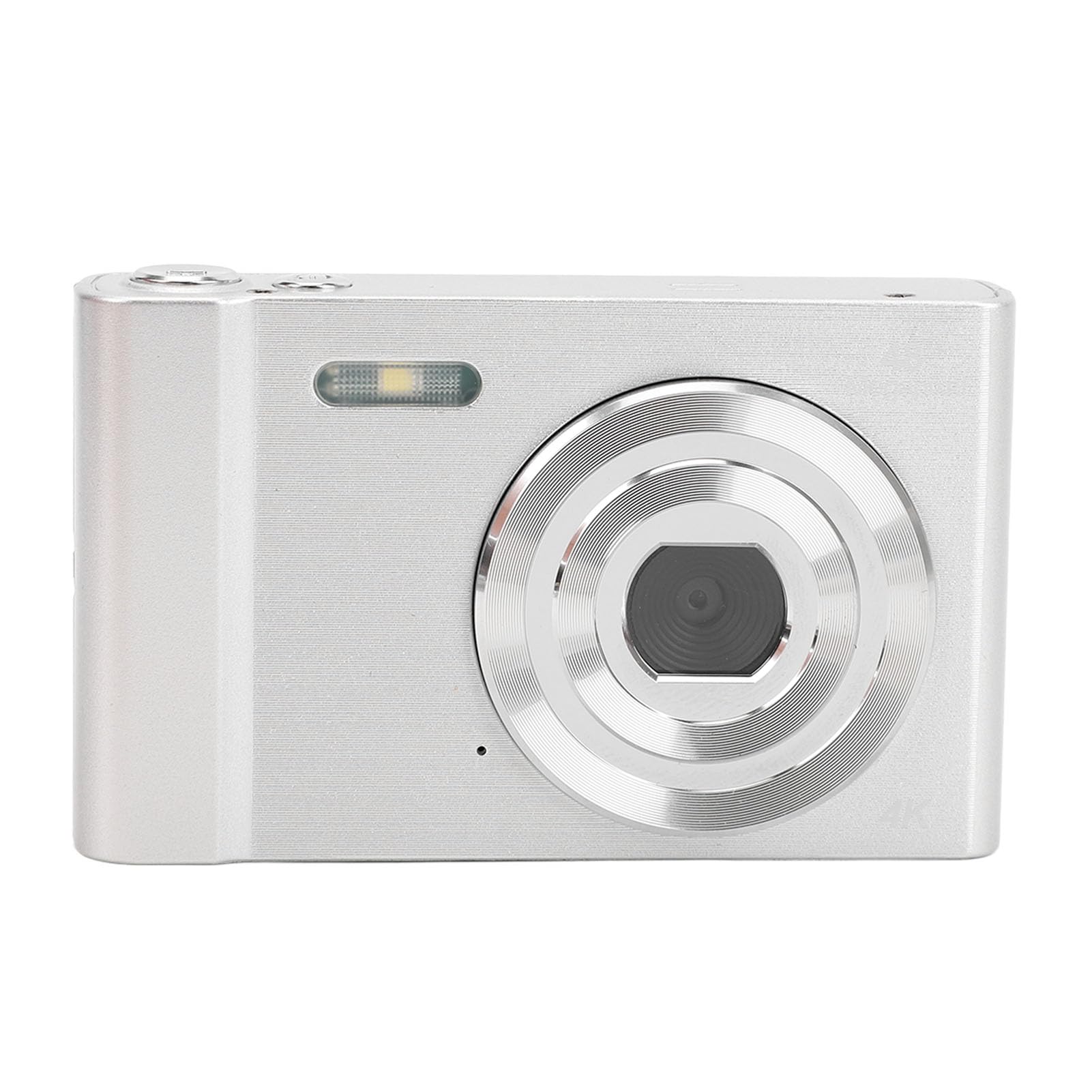 Fotocamera Digitale, Fotocamera Compatta Tascabile FHD 48MP 1080P con Schermo IPS da 2,4 Pollici, Zoom Digitale 16X, Cinghia da Polso, Sensore CMOS, per di Viaggi (SILVER)