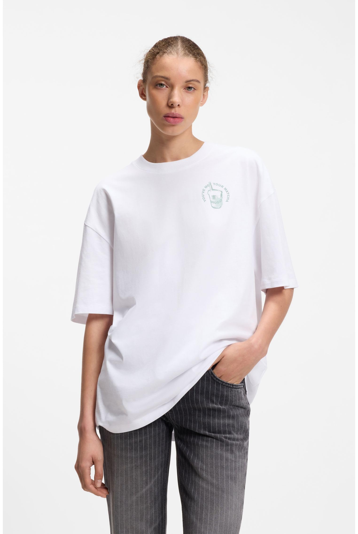 Hugo Hugo Boss Oversized Tee_b_15 T-Shirt Femme (Lot de 1)