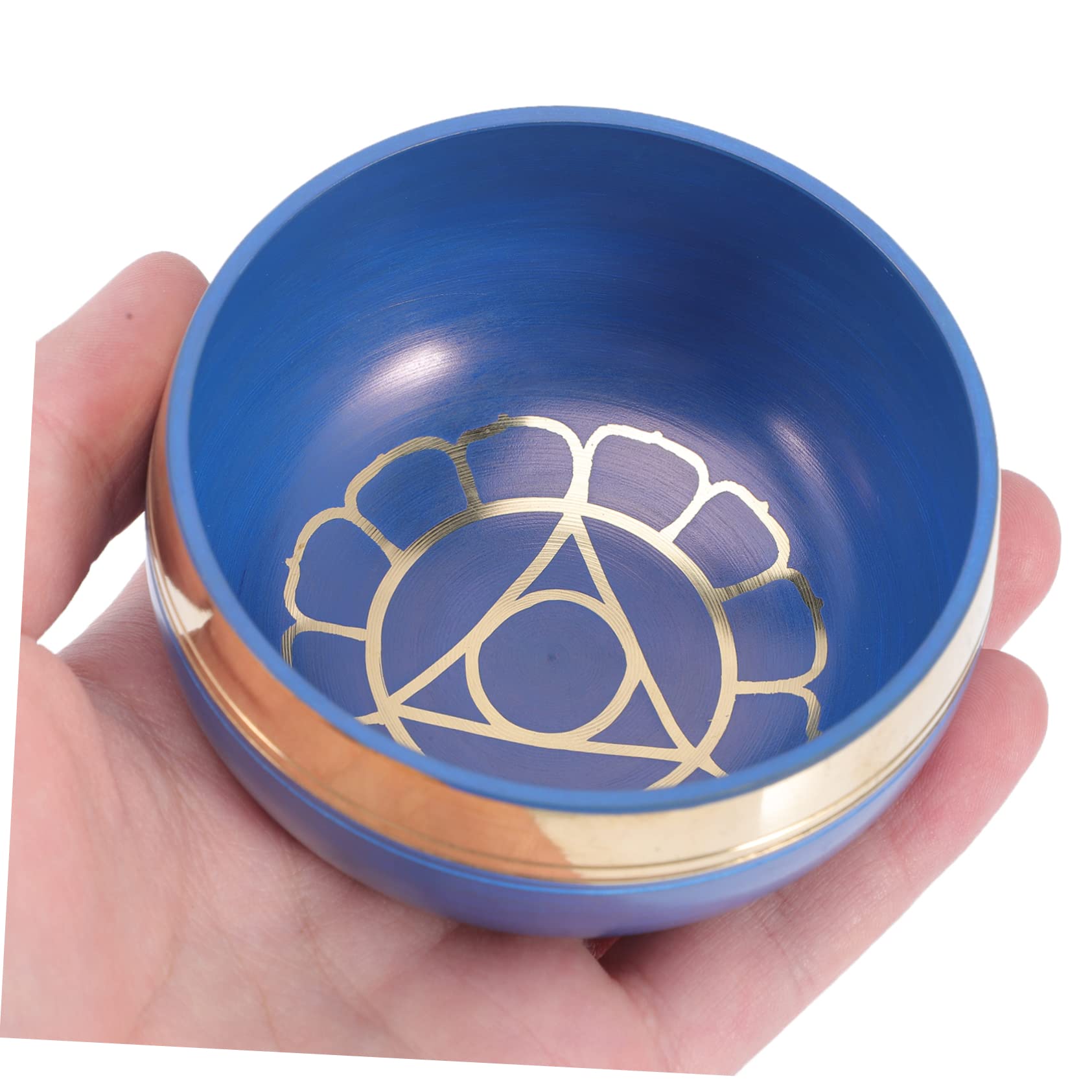 1 Set Ciotola per musica buddista Ciotola per meditazione Ciotola per canto blu Decorazione Ciotola per preghiera Ciotole per Chakra Ciotola Zen Ciotole per meditazione Ciotola per Buddha Fornitura