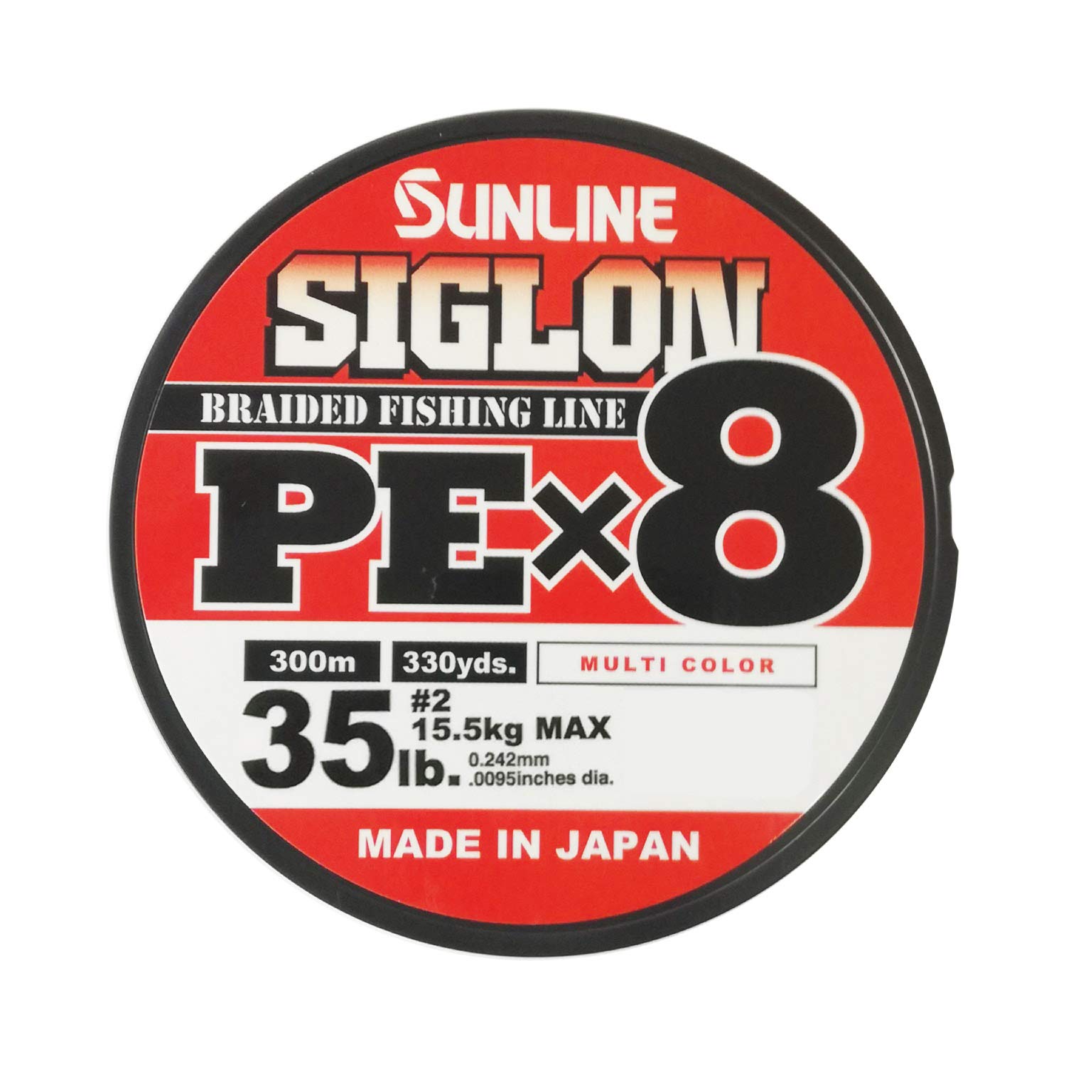 SUNLINE Line Sigron PEx8, 984.1 ft (300 m), 5 Colors, No. 2, 35LB J