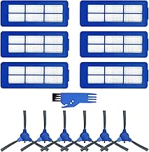 Replacement Accessories for Eufy RoboVac 11S Max / 15C Max / 30C Max / G20 / G30 / G30 Edge / G10 Hybrid, 6 HEPA Filters, 6 Side Brushes