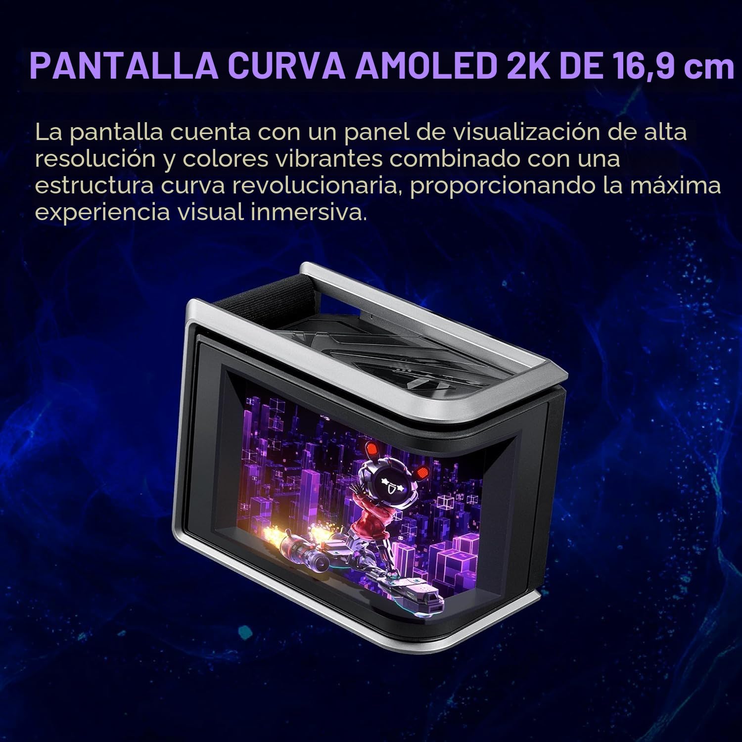 ASUS ROG Ryuo IV SLC 360 ARGB - Sistema de Refrigeración Líquida Todo en Uno para CPU, Tubos más Cortos, Pantalla AMOLED Curva de 6,67 Pulgadas que Admite Vídeo o Información Personalizada del Sistema