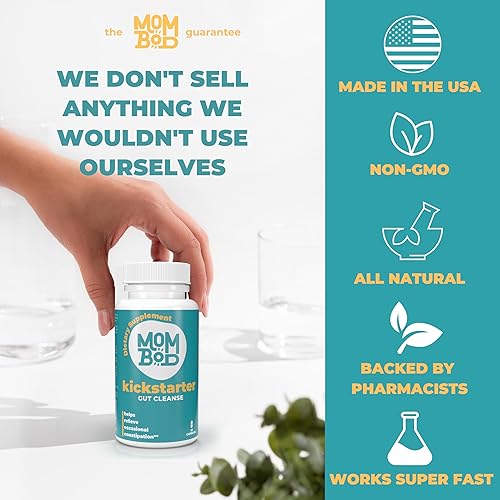 Miniatura 5 de ILK COMPANY Cápsulas de limpieza de colon a base de hierbas hechas en Estados Unidos, sin OMG, cápsulas sin gluten con probióticos para limpieza