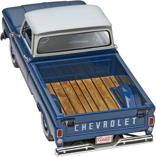 Miniatura 2 de Revell Kit de construcción de modelo de camioneta Chevy Fleetside 85-7225 66 escala 125 112 piezas nivel de habilidad 4 color azul