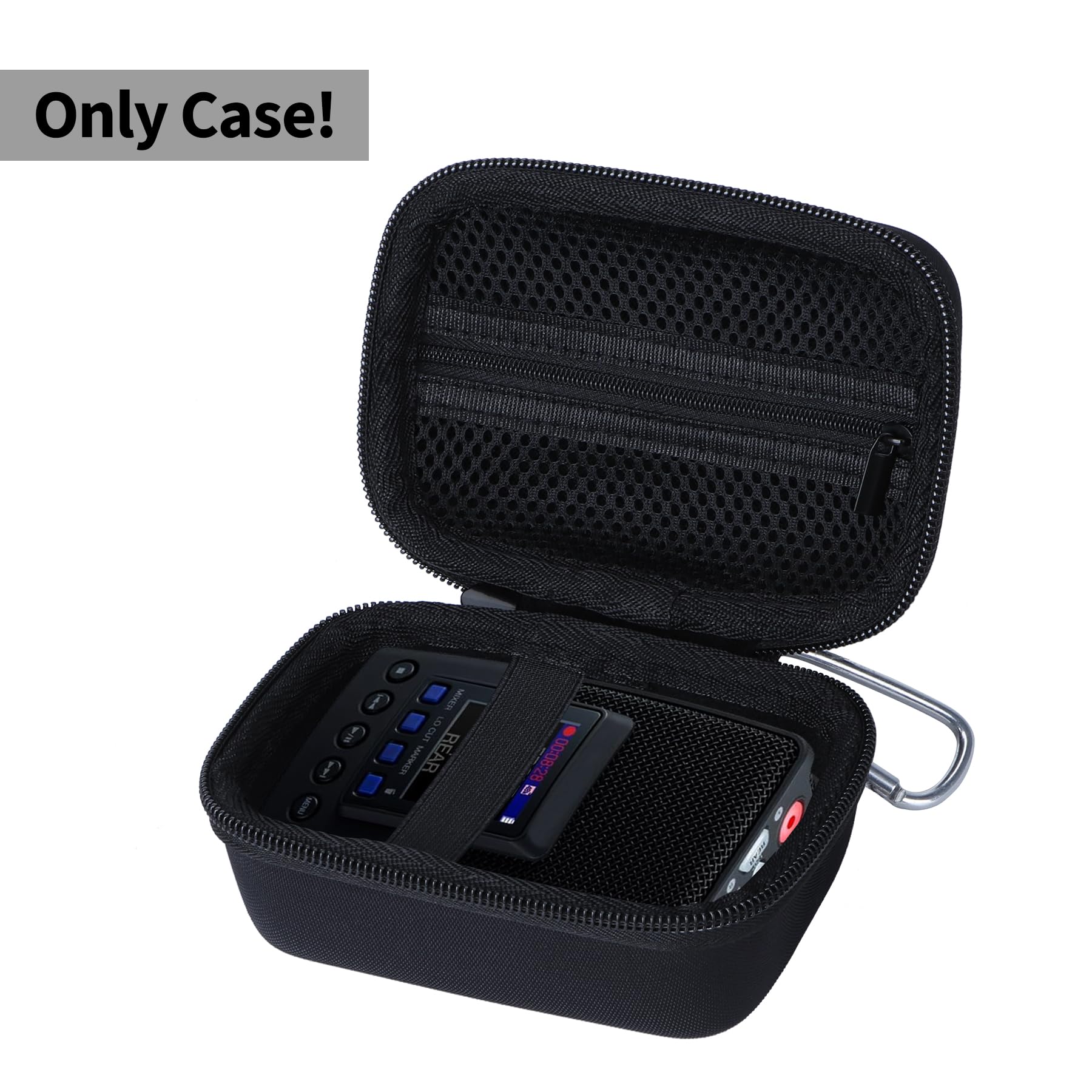 Lebakort Hard Carry Case Compatible with Zoom H2n / H2essential Portable Recorder, Black Case, for Zoom H2n / H2essential - Image 2
