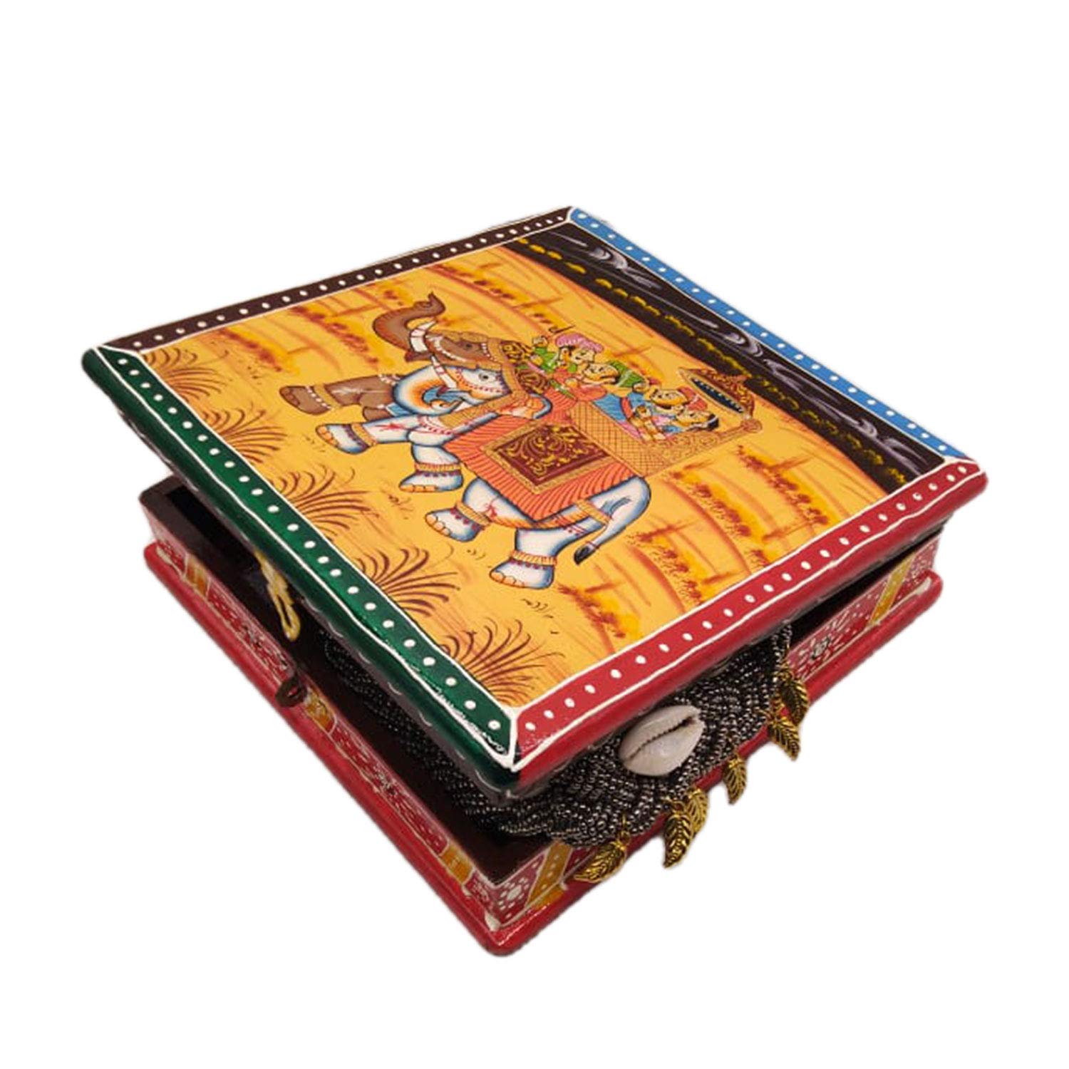 India Meets India Handicraft Jewelry Organizer Box, Jewelry Box, Women Storage Organizer, Best Gifting Made By Awarded Indian Artisan