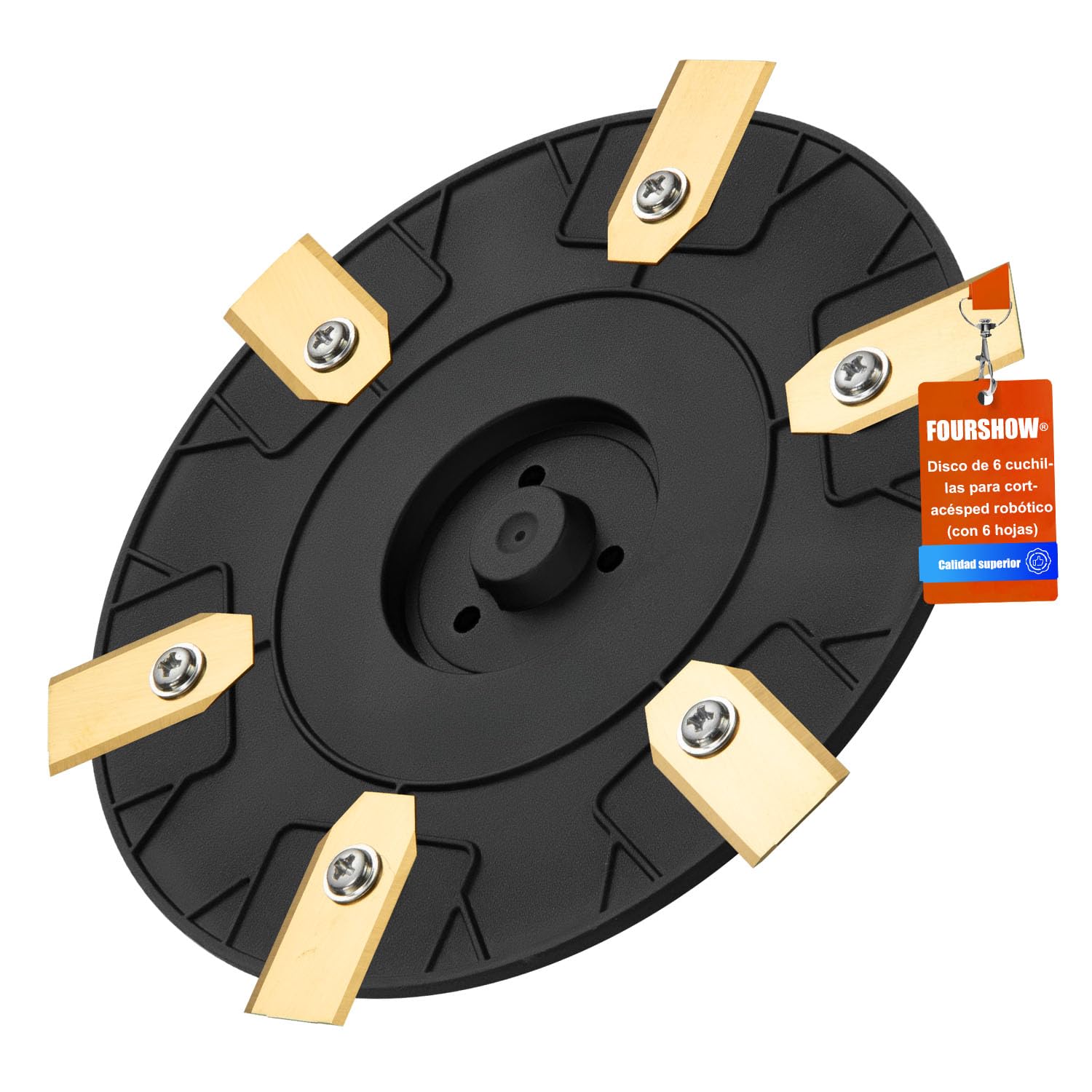 【Corte Más Eficiente】 Discos de Cuchilla + 6 Piezas Compatibles con Gardena Sileno City 400 600 / McCulloch Rob S400 S500 S600 S800, Disco de Cuchilla para Cortacésped Robótico