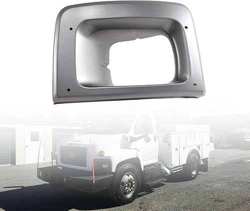 LOSTAR Moldura de bisel de faro delantero para GMC Ch-e-vro-let C6500 C7500 C8500 2003-2009 (lado delantero izquierdo del conductor)