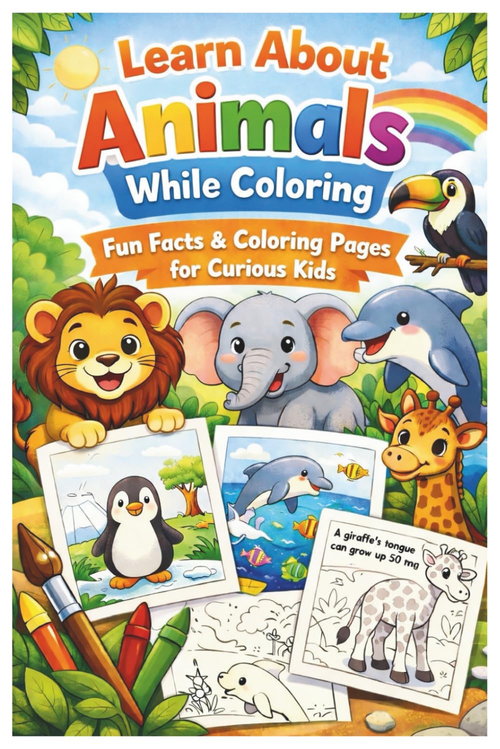 Learn About Animals While Coloring: Fun Facts & Coloring Pages for Curious Kids