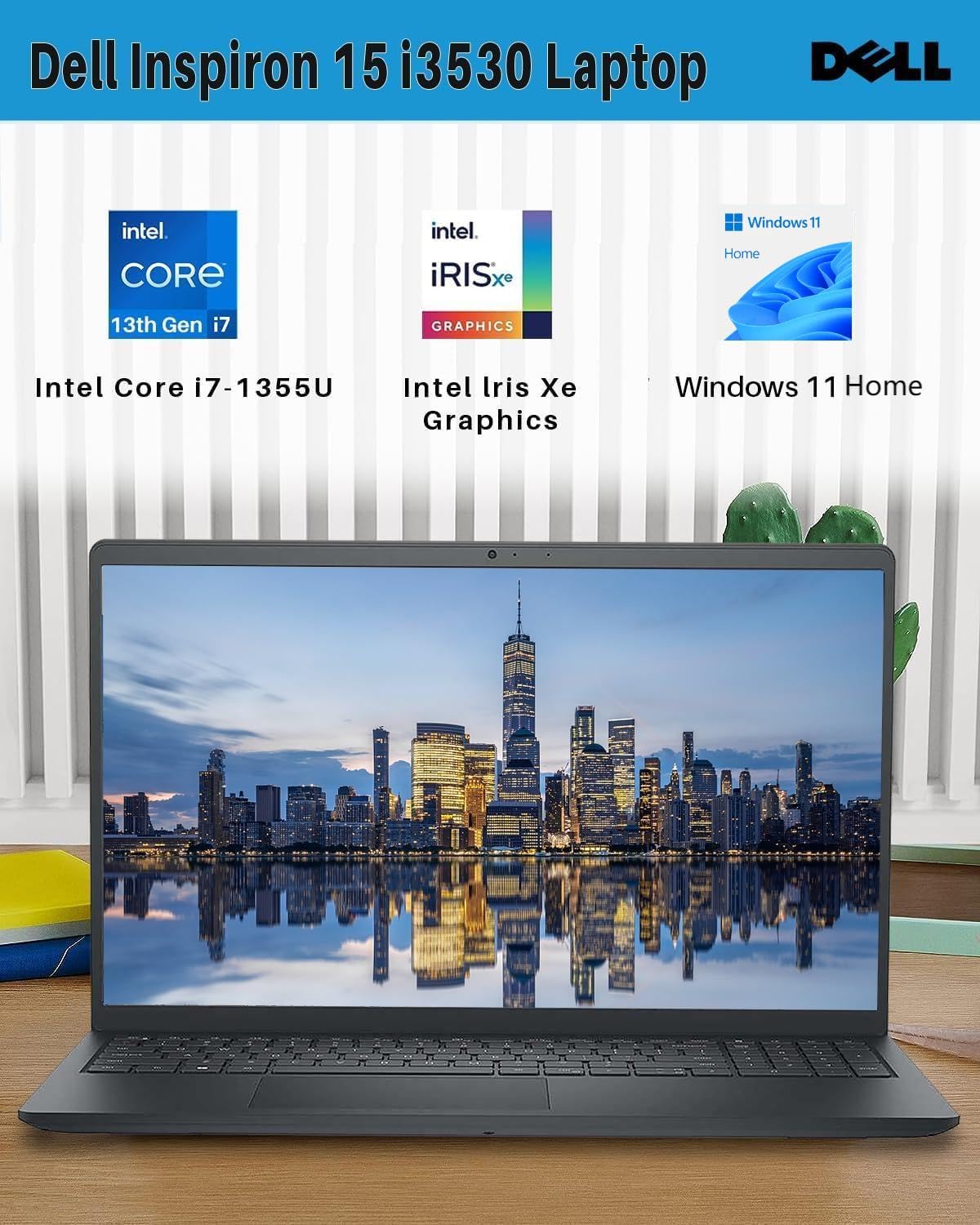 Dell Inspiron 15 3530 Touchscreen Laptop Computer, 15.6 Inch FHD