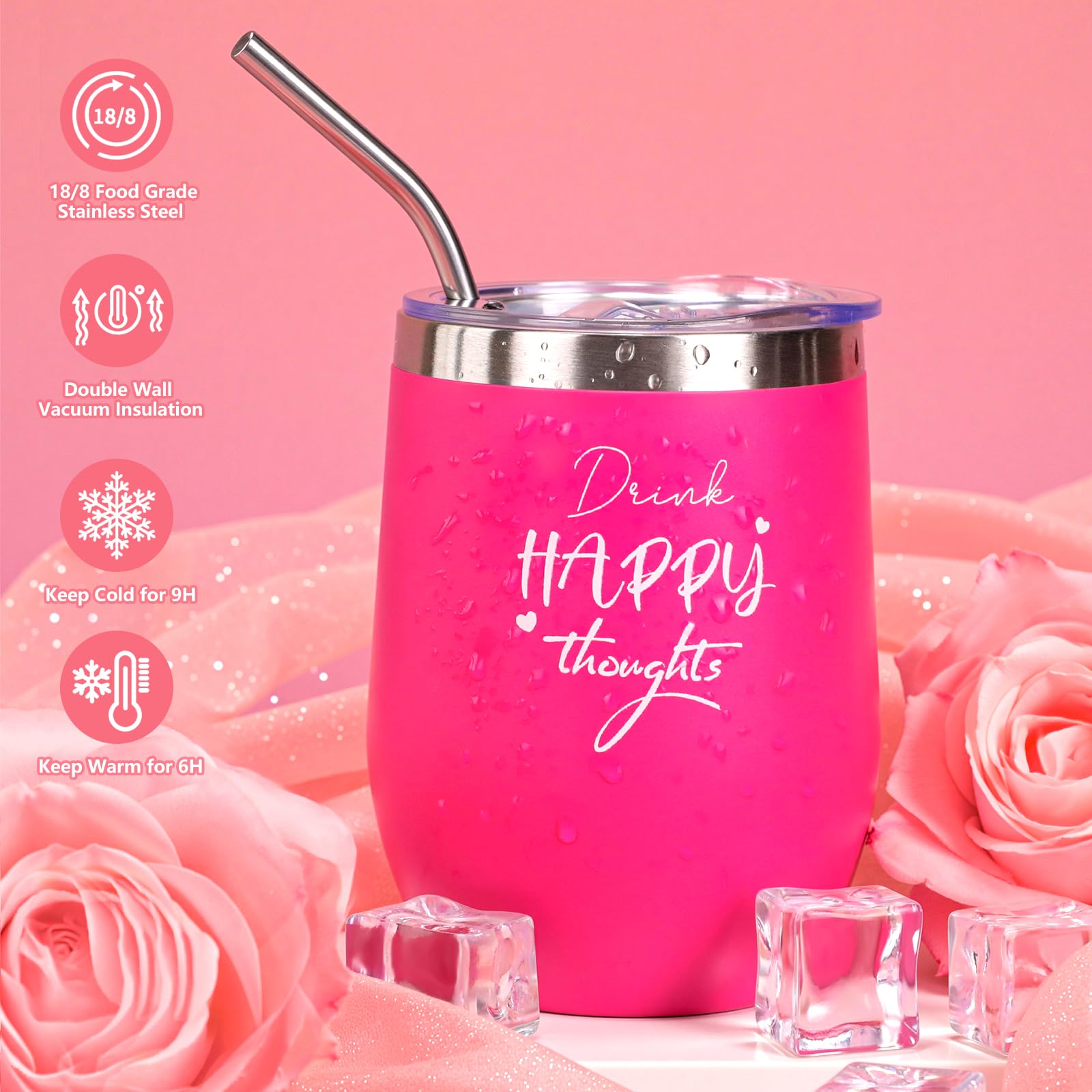 Birthday Gifts for Women, 12 PCS Unique Relaxing Spa Self Care Box Get Well Soon Gifts Baskets, Mothers Day Gifts for Mom, Wife, Girlfriend, Friends, Her Fantasy Box (): Pink