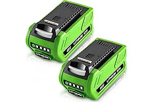 2Packs 40 Volt 6.0Ah Lithium-ion Replacement Battery for Greenworks 40V Tools