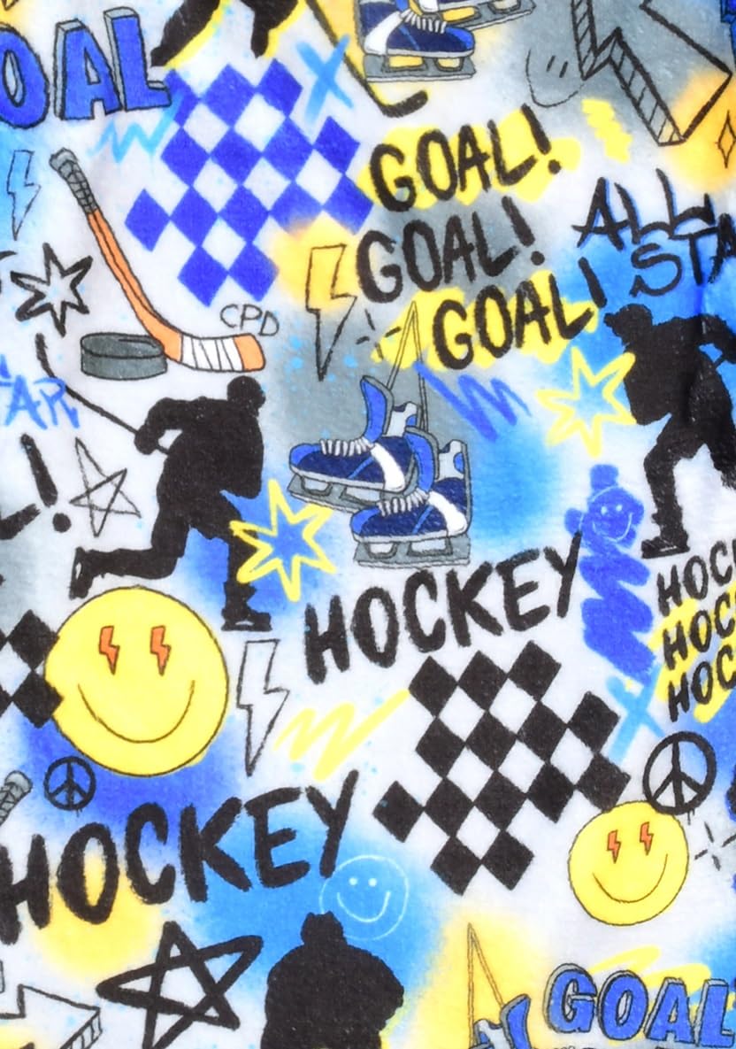 Iscream + Corey Paige Nackenkissen Aus Seidigem Fleece – 30,5 Cm, Mit Hockey-Motiv, Perfekt Für Reisen
