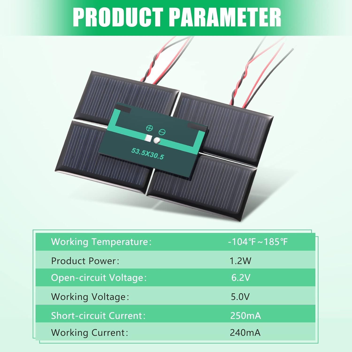 Retisee 30 Pcs 5V 30mA Mini Solar Cells Mini Solar Panels Polysilicon DIY Electric Materials Photovoltaic Cells with Wires DIY System Kits