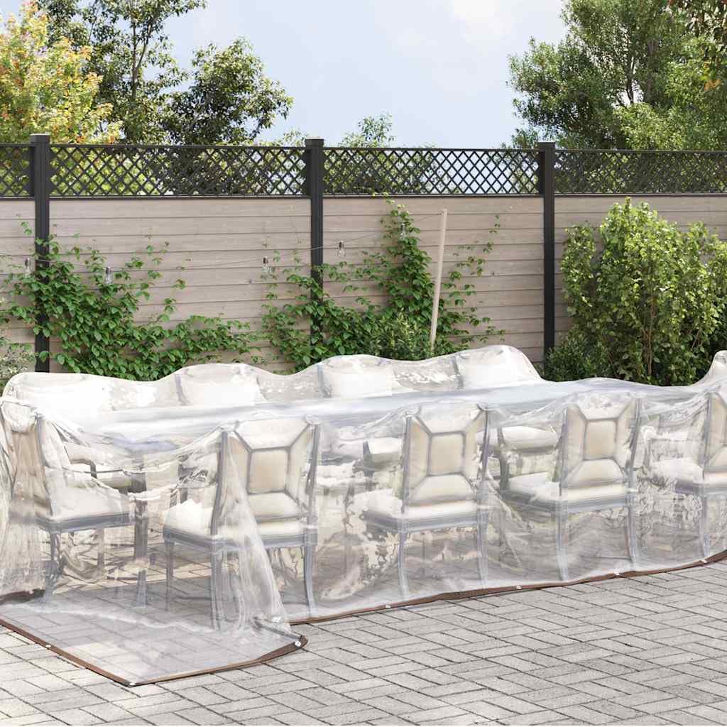 vidaXL Lona Transparente con Ojales Polietileno 5x8 m, Lona Transparente, Lona Transparente de Alta Resistencia, Lona Transparente, Lona Transparente