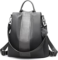 Vista 72 de Mochila impermeable liviana de nailon antirrobo para mujer, Caqui, M