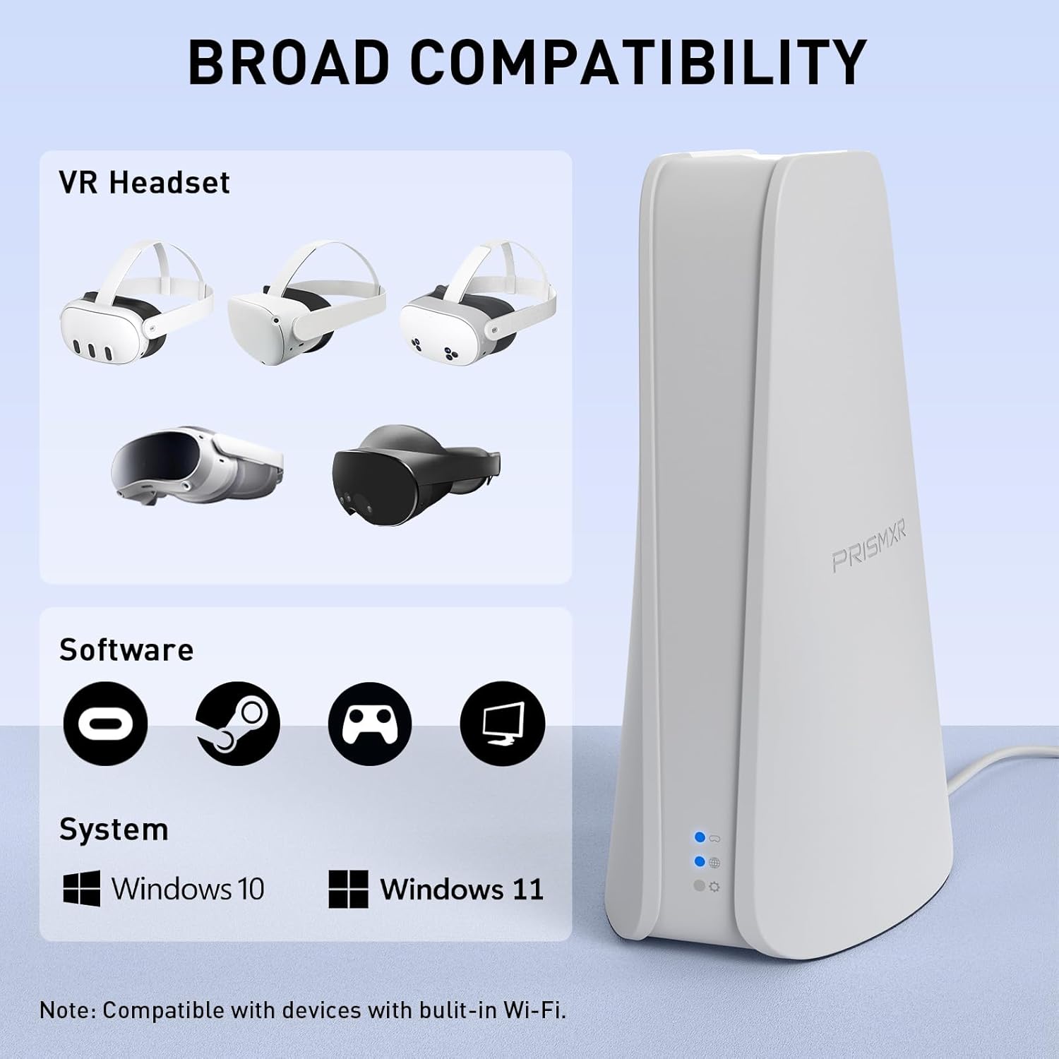 PC-VR Streaming Air Link Compatible with Meta Quest 3S/3/2 AX3000 WiFi6 VR Router, Replace Link Cable, Wireless Stable and Fast (AX1200)