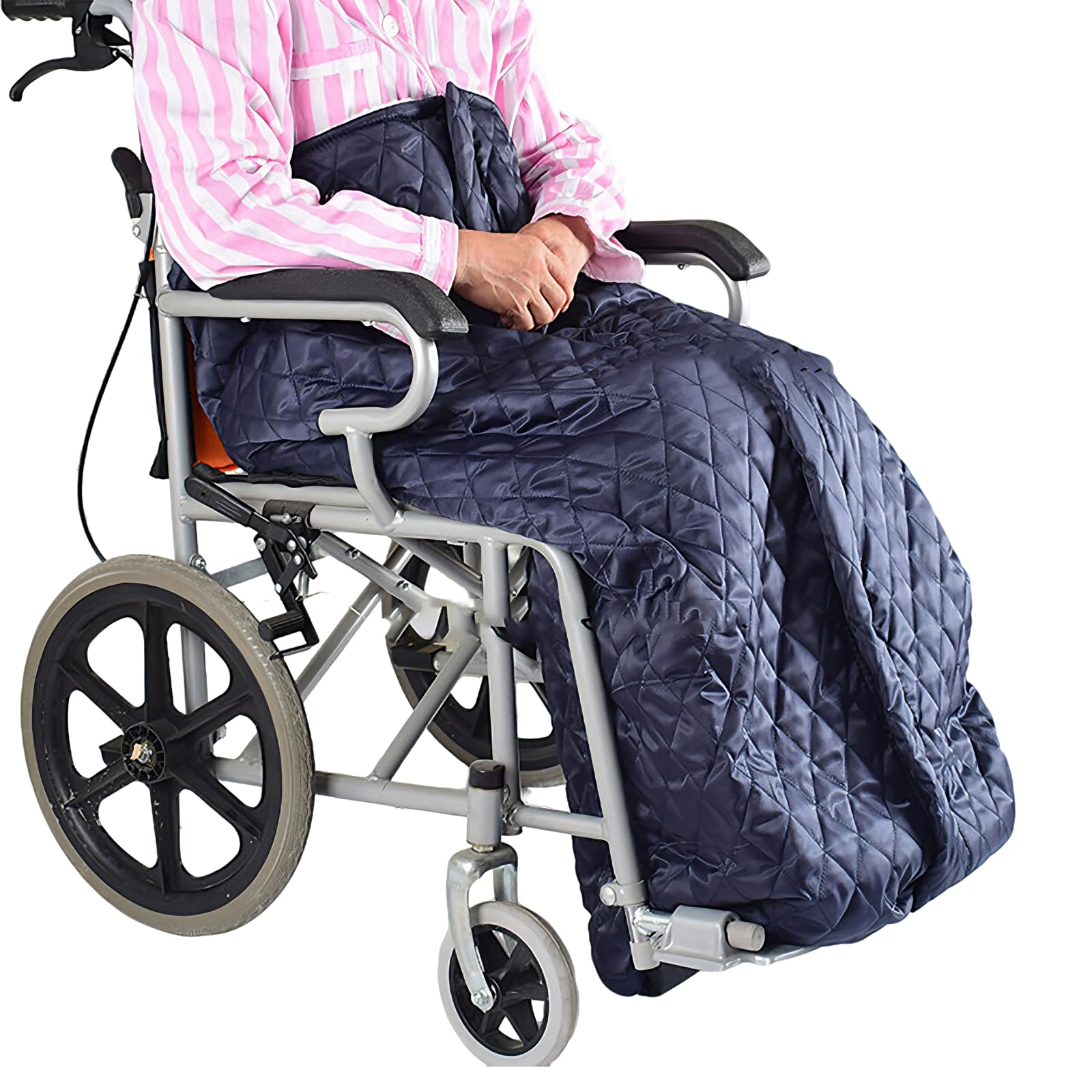 Housse de fauteuil roulant imperméable avec doublure molleton confort