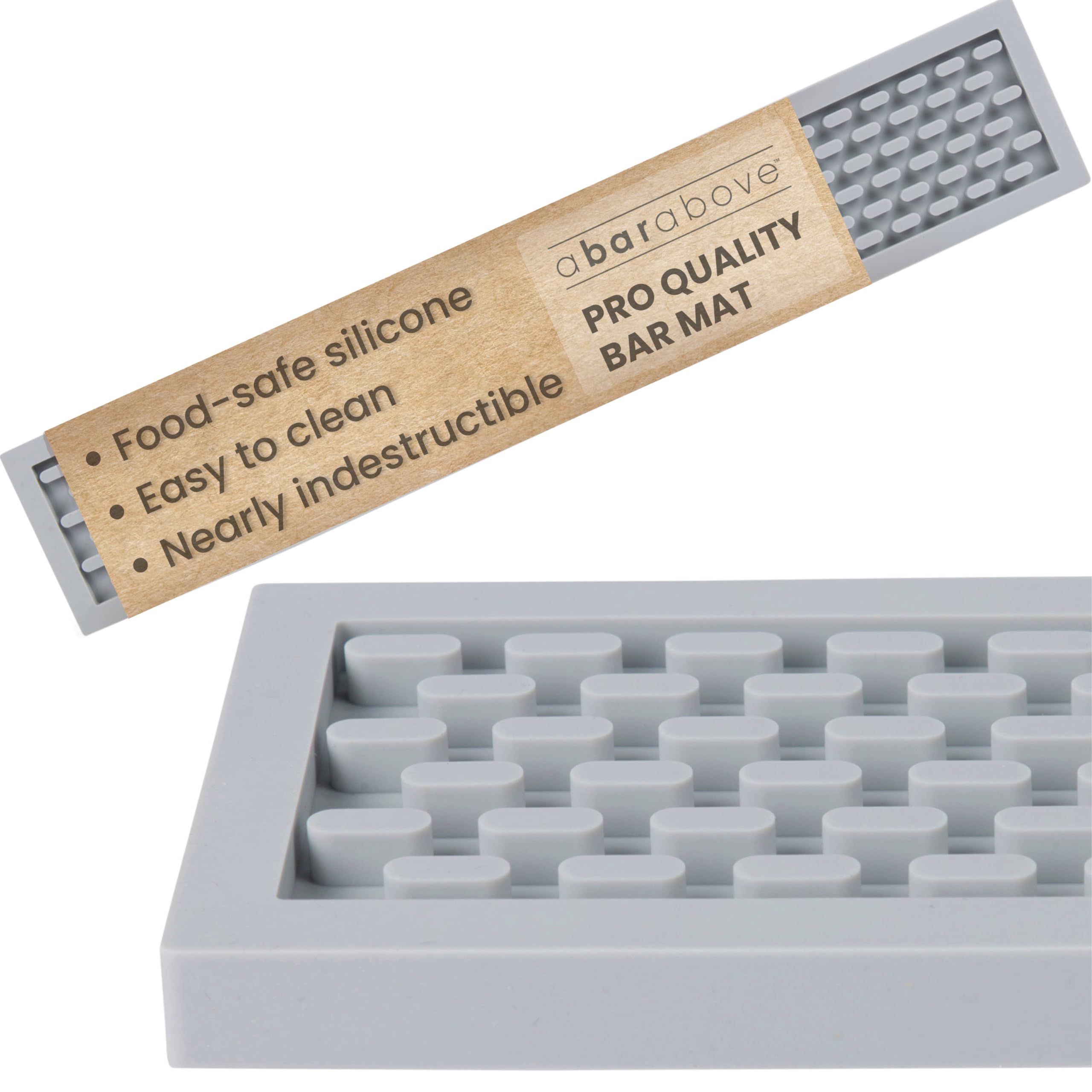 A Bar Above Tappetino da bar resistente – Tappetino in silicone alimentare – Tappetini da bar per piano di lavoro – Accessori per baristi – Tappetino scolapiatti per bancone della cucina – Accessori