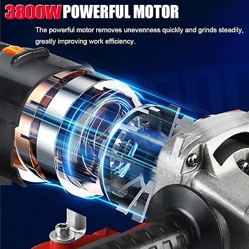 3-Head Concrete Grinder, Electric Diamond Polisher Machine, 8
