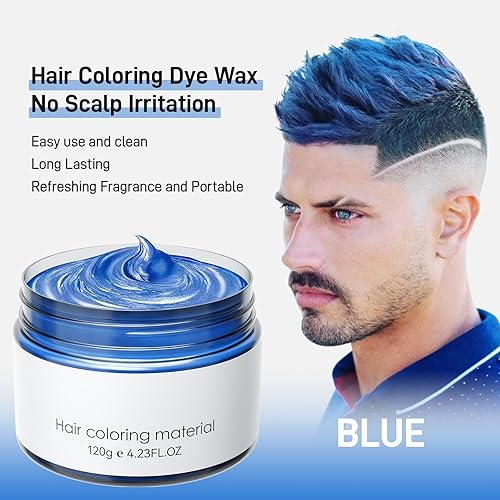 Miniatura 35 de Glod - Tinte temporal para el cabello, cera temporal para el cabello, tinte natural lavable para el cabello, para mujeres, hombres, niños, fiesta