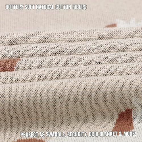 Miniatura 5 de Manta de bebé unisex para niñas y niños, 100 % algodón, suave y acogedora, manta para envolver cuna, regalo para recién nacidos, bebés, niños