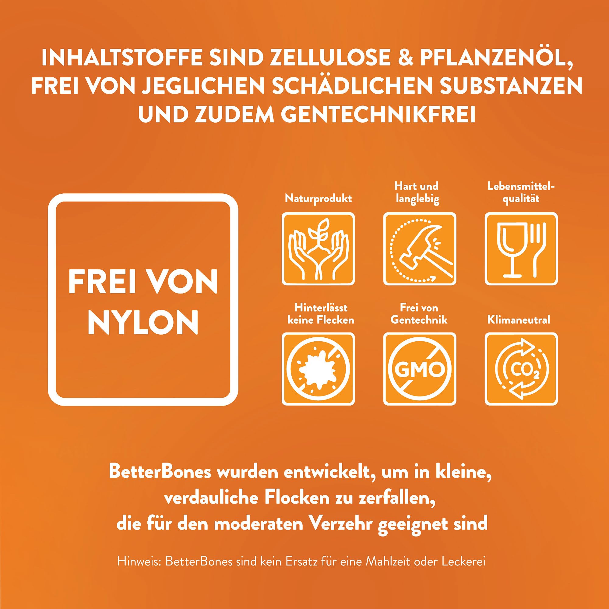 BetterBone Natürliches Kauspielzeug Für Hunde – Nylonfrei, Splitterfest, Ideal Für Starke Kauer (harte Dichte)