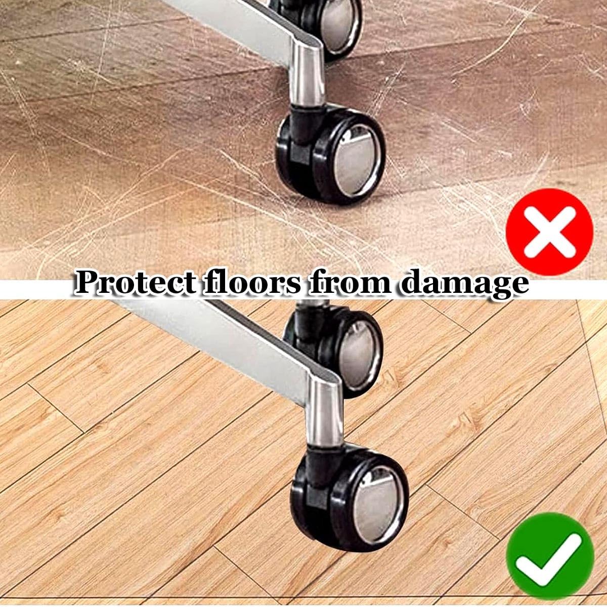 クリアPVCオフィスチェアマット 堅木張りの床用 150x300cm ローリングチェアデスクとコンピューターチェアマット用フロアプロ