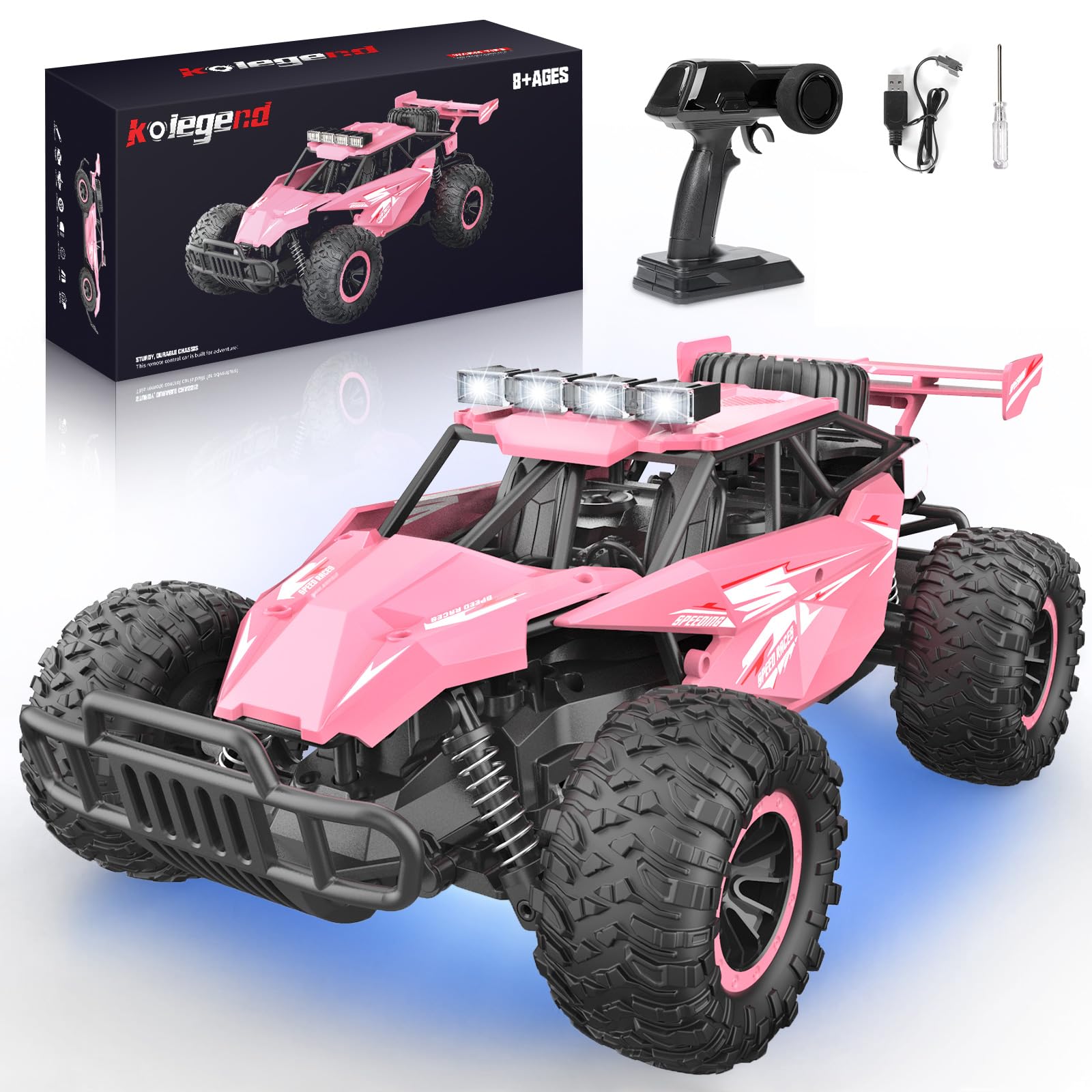 Amazon.com: kolegend Remote Control Car for Girls 50+min Monster