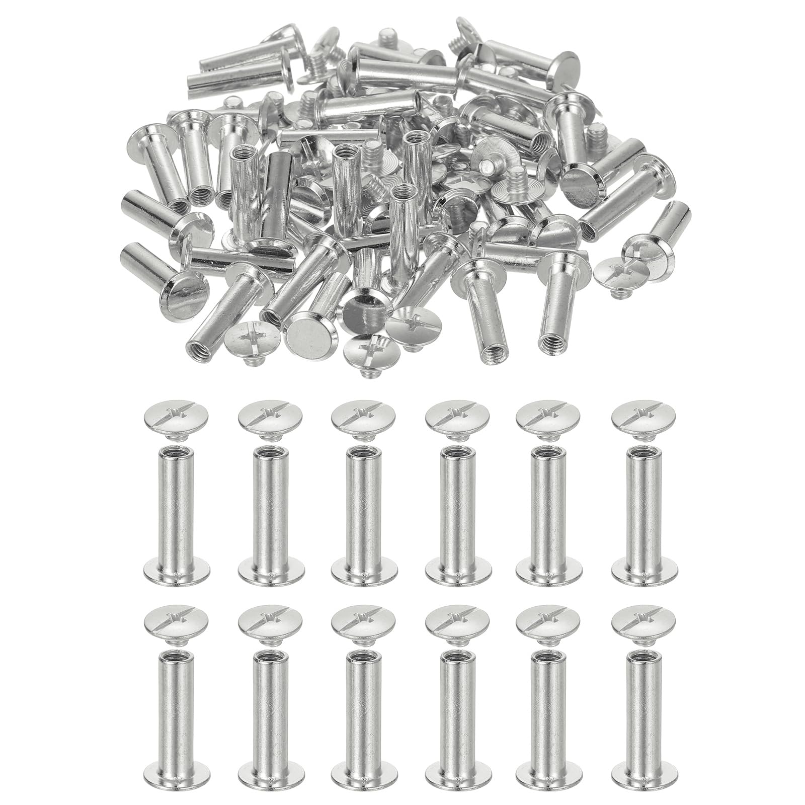 PATIKIL 20.5mm Chicago Screws Leather Rivets