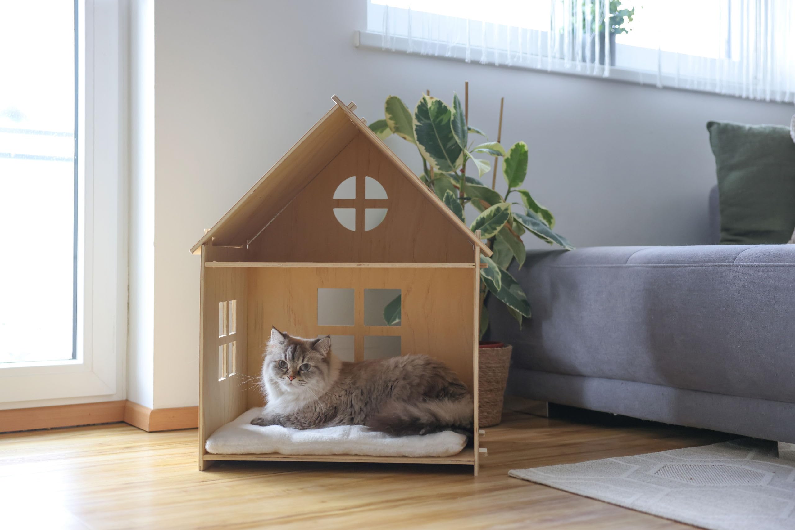 KERBL PET Casetta gatti Yvi, Indoor, 50x38x67 cm