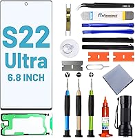 Vista 8 de Reemplazo de pantalla para Samsung Galaxy S22, pantalla de repuesto para Galaxy S22 Series 6.1 pulgadas, kit de reparación de pantalla con adhesivo
