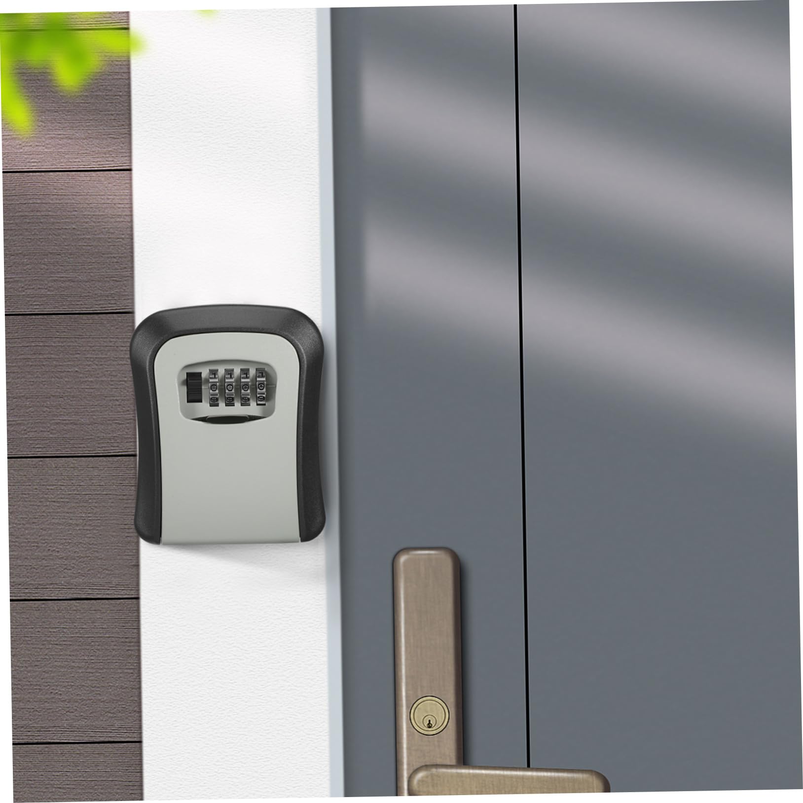 Housoutil 2sets Portachiavi da Parete con Combinazione Cassetta di Sicurezza per Chiavi Organizer Portachiavi Resistente alle Intemperie Nascondi Chiavi con Chiave di Casa Scatola di Sicurez