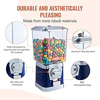 Vista 3 de VEVOR - Máquina expendedora de chicles para niños, de policarbonato, para tiendas de juegos, con monedas para cápsulas de juguete, bolas hinchables