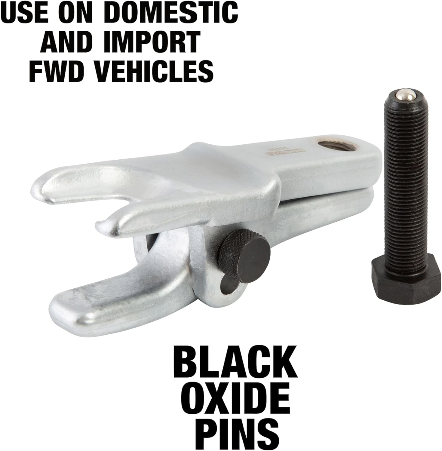 OEMTOOLS 37308 Ball Joint Separator, Adjustable 1 1/8 to 2 1/8 Inch Range, 3/4 Inch Forcing Bolt, Easy Puller Tool for Front Wheel Drive Vehicles