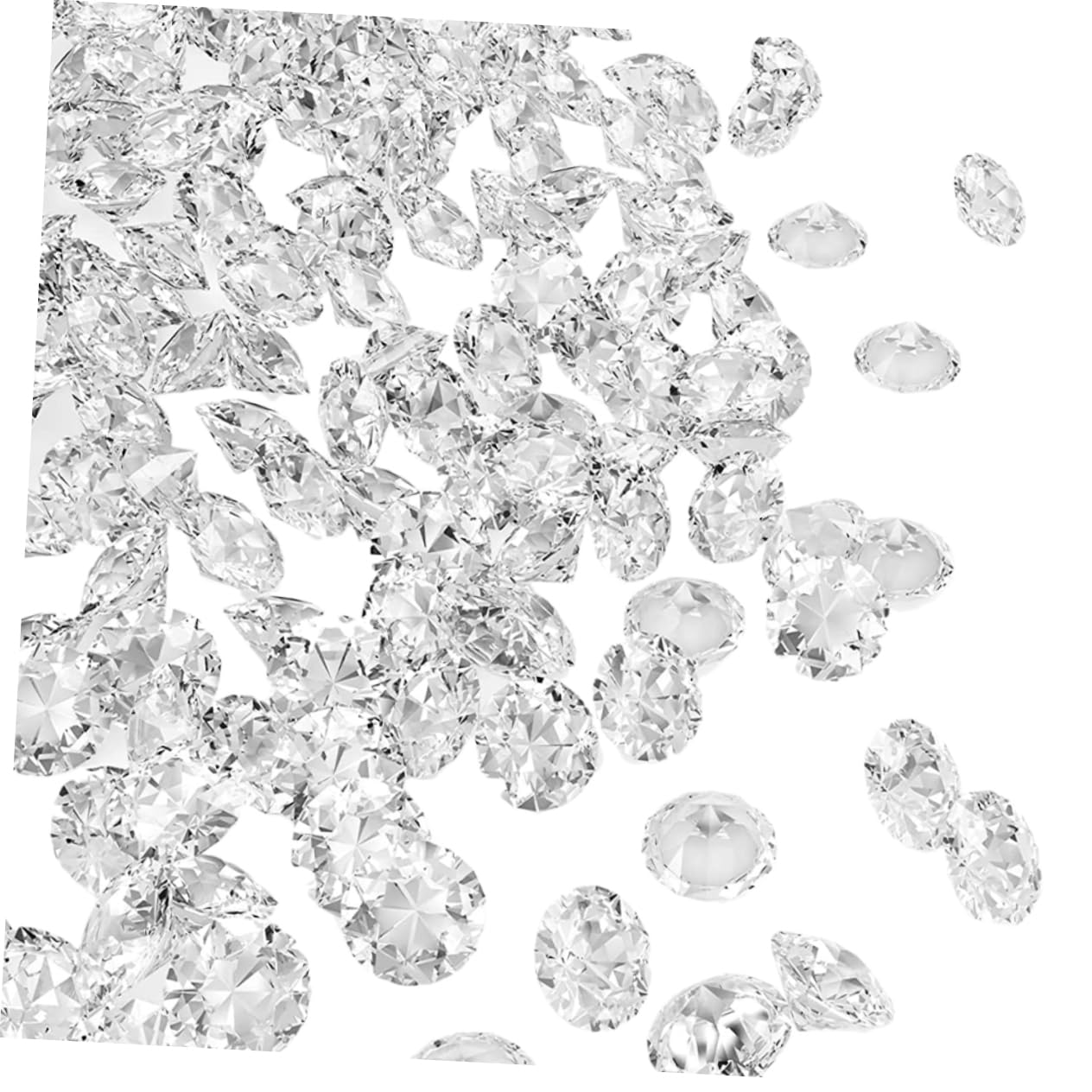 MAGICLULU 4 Set di Riempitivi di Strass Acrilici per Decorazioni per Vasi Bomboniere Gemme Parti di Gioielli per Artigianato Diamanti A Punta 500 Pezzi*4
