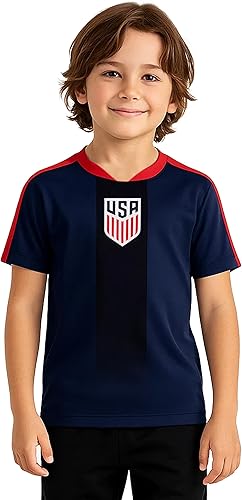 Miniatura 10 de Icon Sports - Camiseta de día de juego de la Federación de Fútbol de EE. UU. con licencia oficial - Unisex para niños 264-blanco