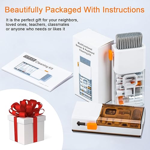 Miniatura 6 de Kit de limpieza de pantalla para teclado de computadora portátil, 10 en 1, herramienta de cepillo de limpieza de auriculares para Airpod,
