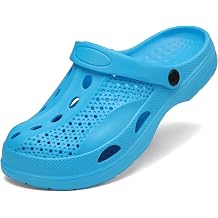 SOSOWHLTE Mens Womens Arch Support Clogs,Unisex Garden Shoes Comfortable Slip-on Outdoor Sandals Slippers for Beach Casual