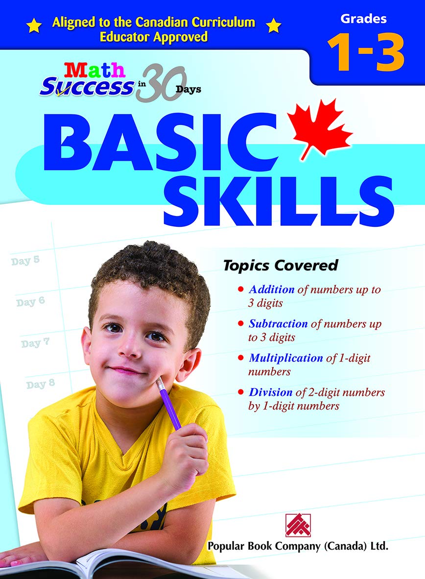 Math Success Basic Skills Grades 1 - 3: Canadian Curriculum Math ...
