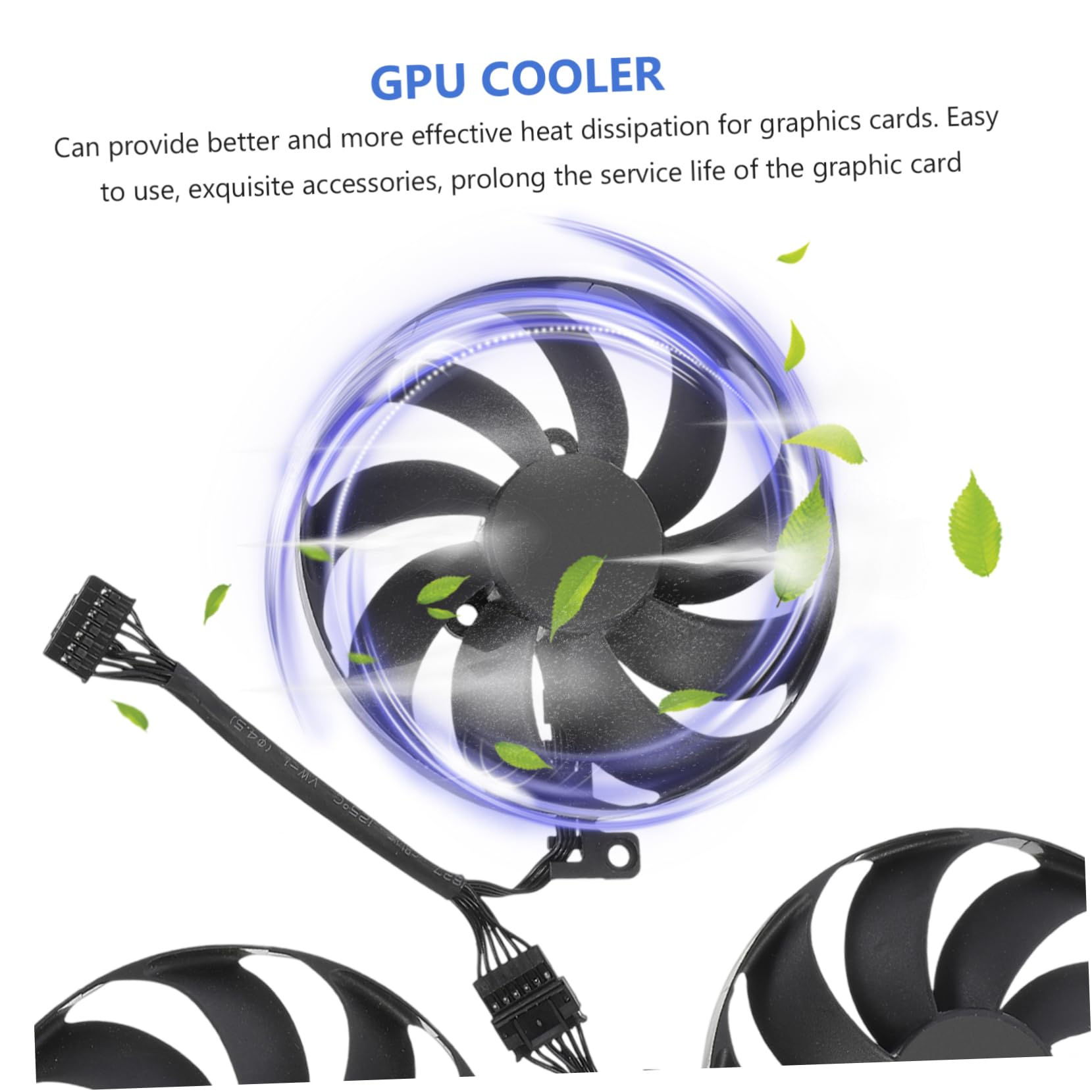 Homoyoyo Ventilador De Refrigeración Tarjeta Gráfica De Enfriador De Gpu Compatible Ventilador De Tarjeta Gráfica Cfud De Computadora Para Uso Sistemas De Refrigeración De Gpu