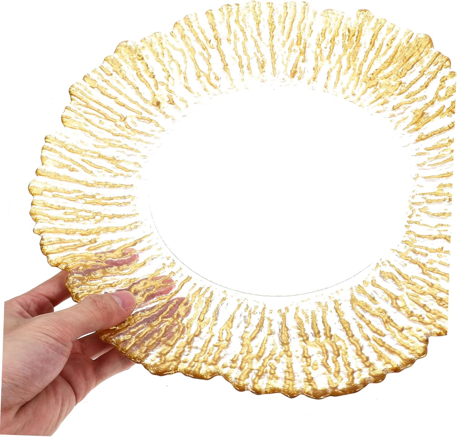 Fruit Serving Tray Elegant Glass Fruit Plate Multi-functional Snack Storage Bowl Chic Decorative Dish Candy and Jewelry Display